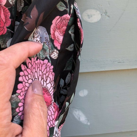 Vintage Edith Flagg Three Flaggs floral midi long - Picture 5 of 9